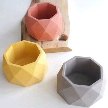 Concrete Succulent Pot (Set of 3)