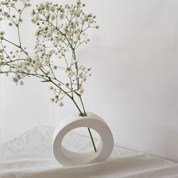 Oval Flower Vase, Decorative vase, room decor