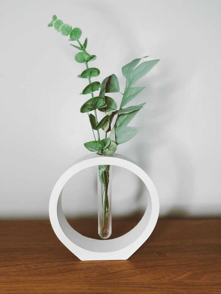 Circle Concrete Vase Decorative vase, room decor