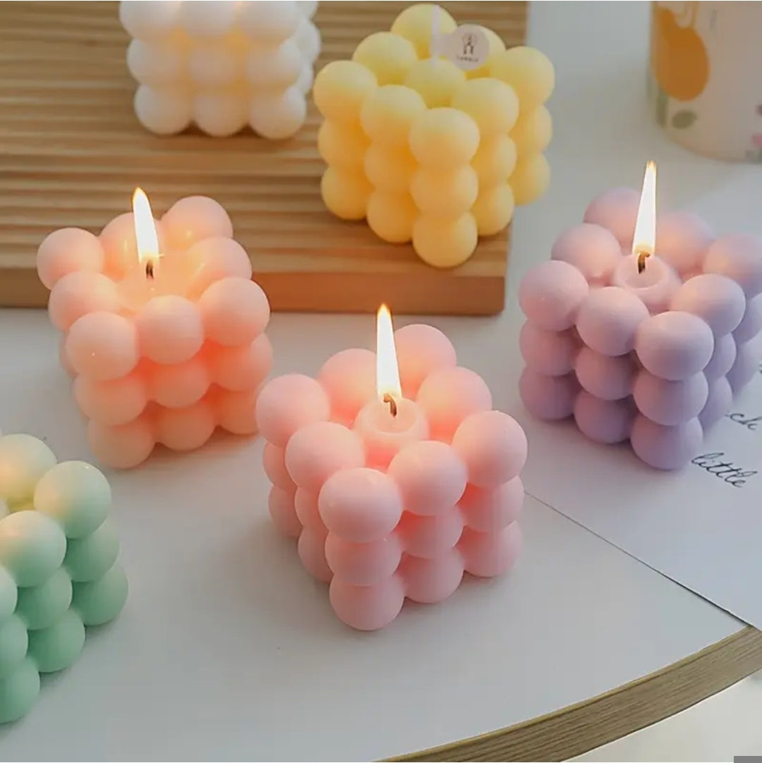 Bubble Square Candle
