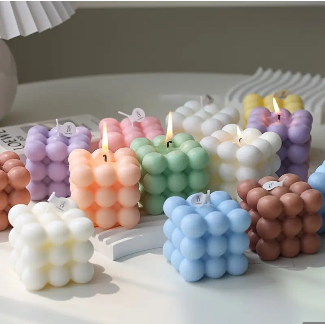 Bubble Square Candle