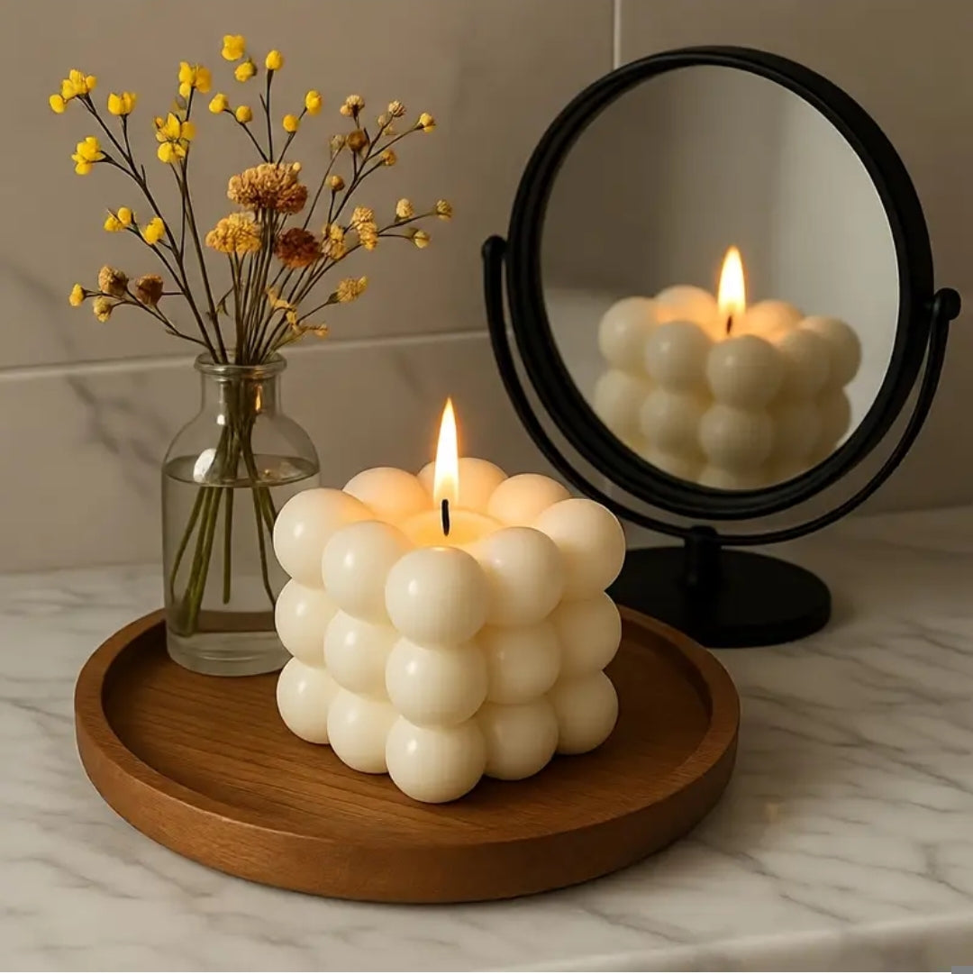 Bubble Square Candle